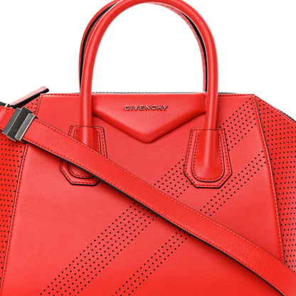 Givenchy Lambskin Perforated Small Antigona Pop Red 8 of 11