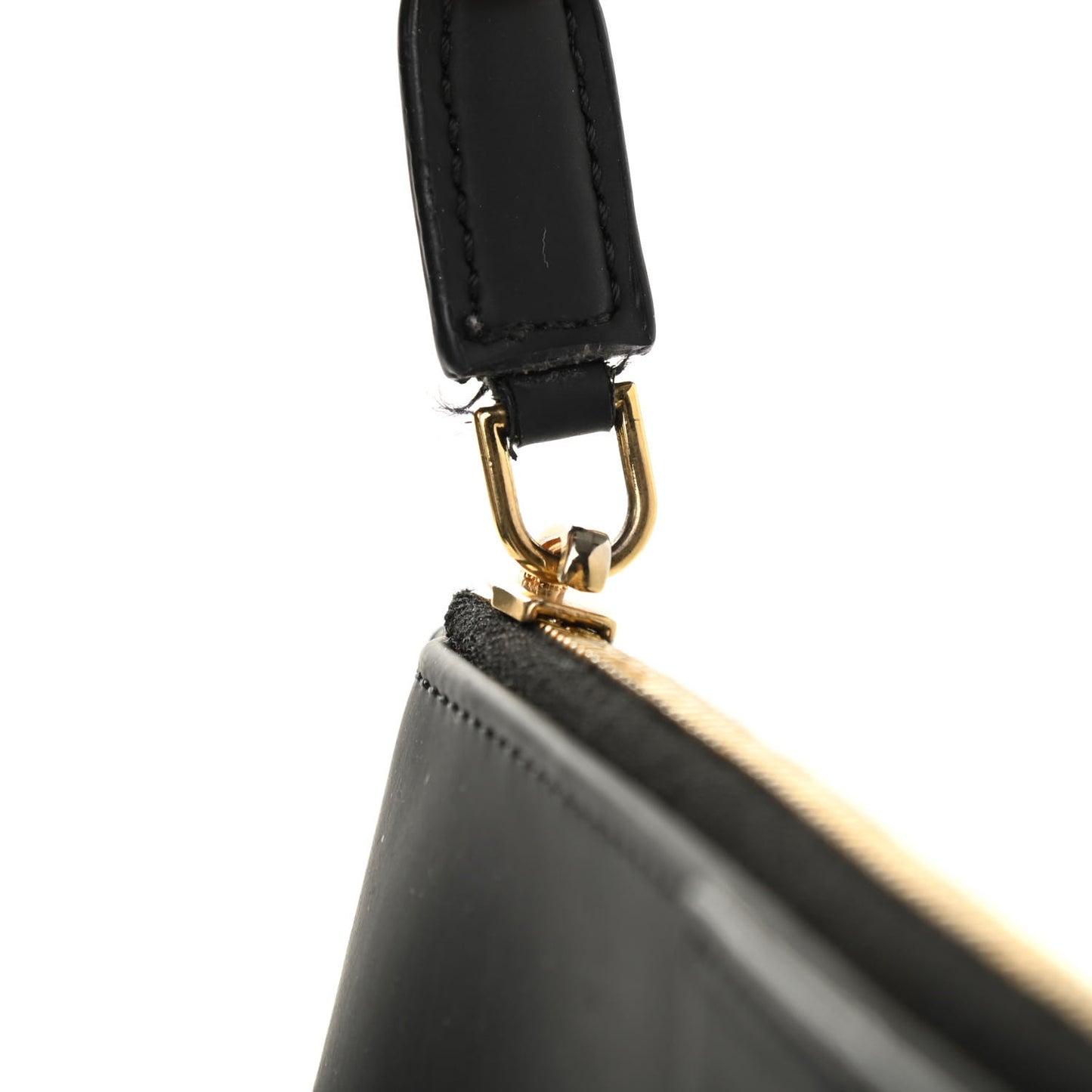 Sugar Goatskin Medium Antigona Pouch Black