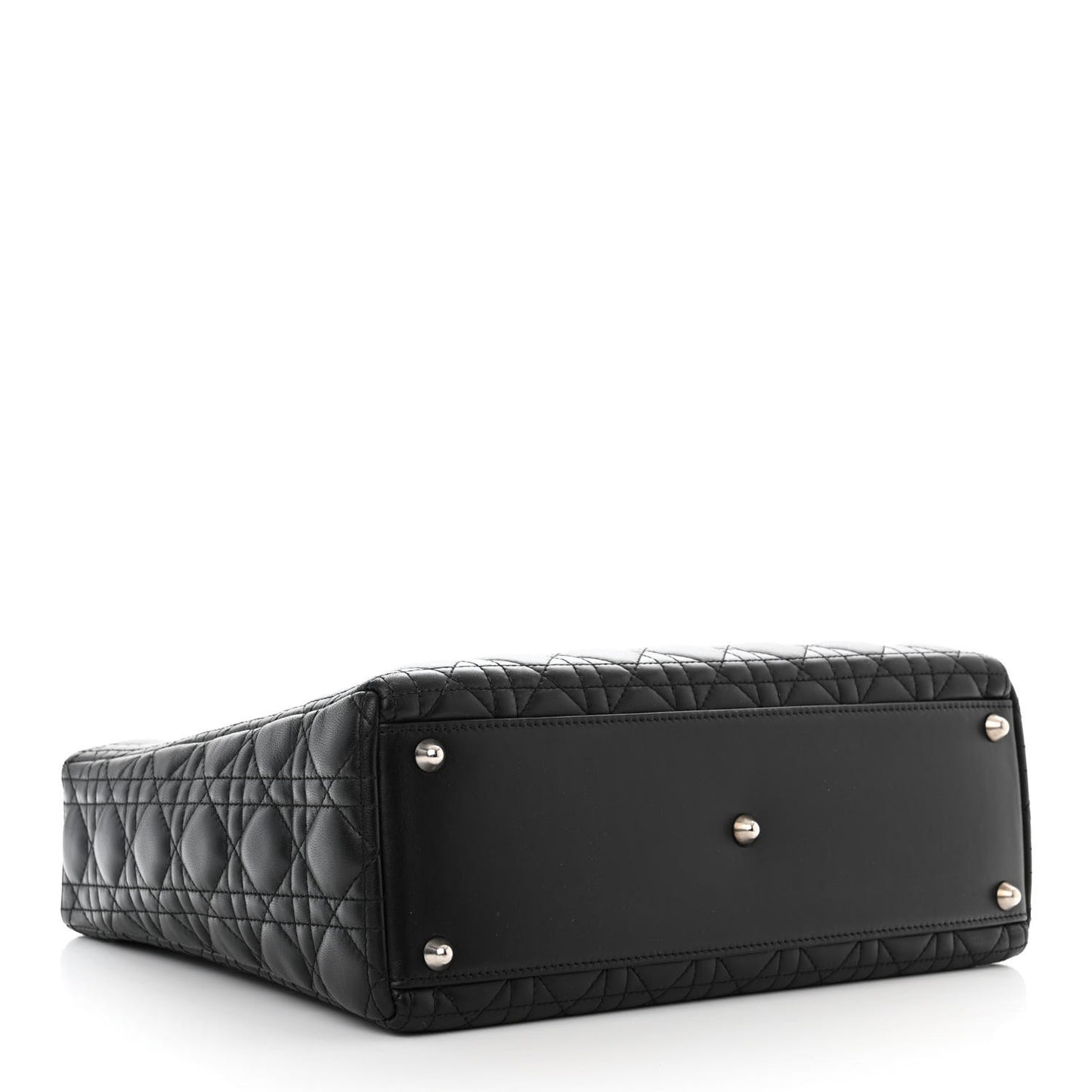 Lambskin Cannage Large Lady Dior Black