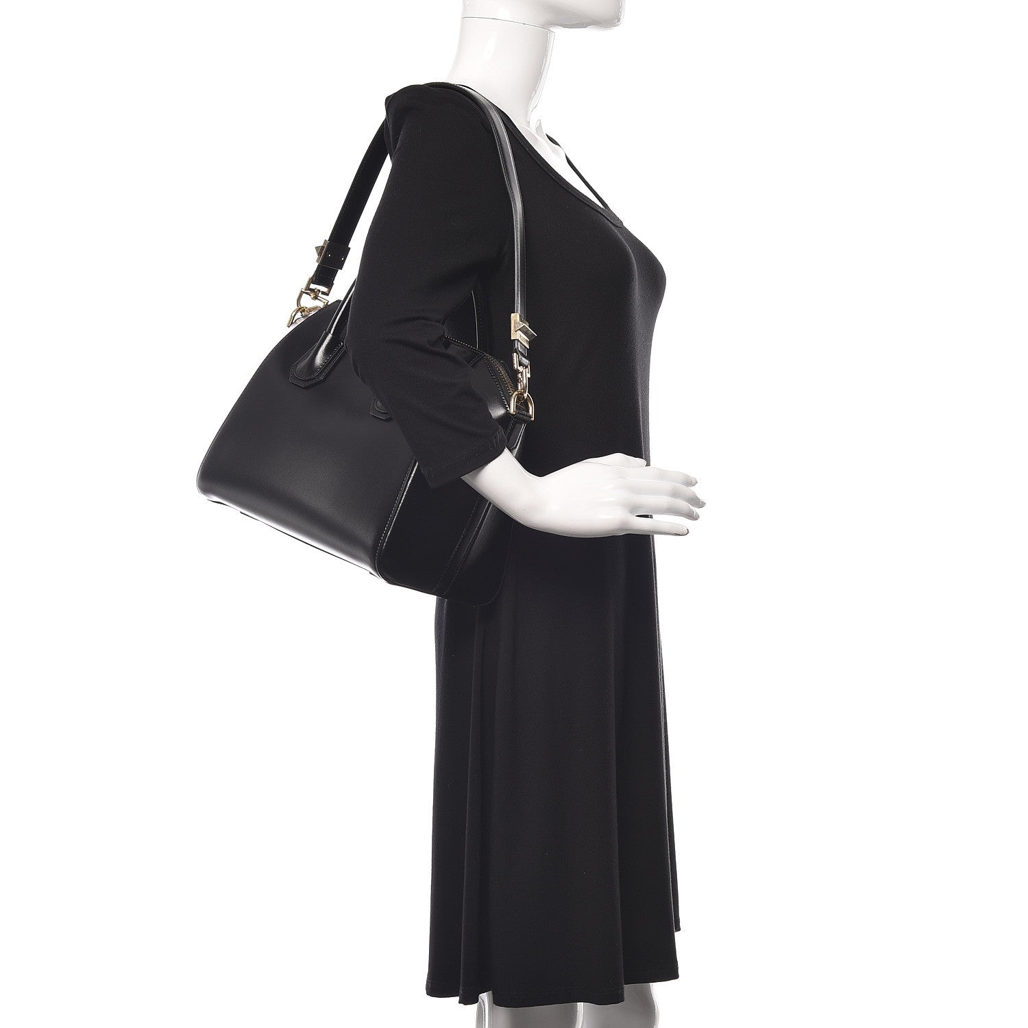 Givenchy Shiny Lord Calfskin Small Antigona Black 2 of 10