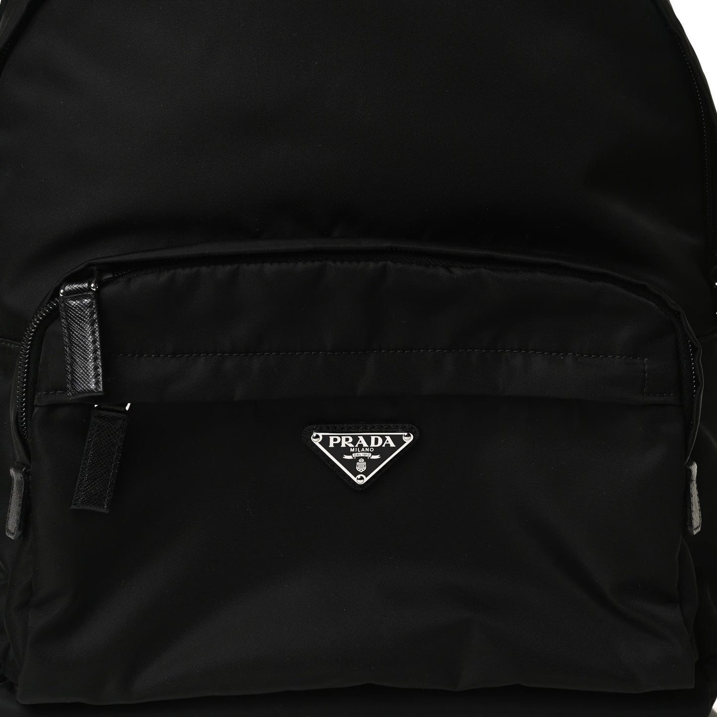 Nylon Tessuto Saffiano Backpack Black
