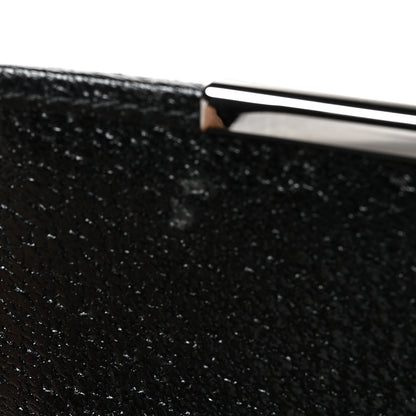 Gucci Monogram Textured Calfskin Metal Bar French Flap Wallet Black 9 of 11