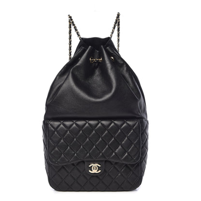 Chanel Lambskin Quilted Large In Seoul Backpack Navy 1 of 12