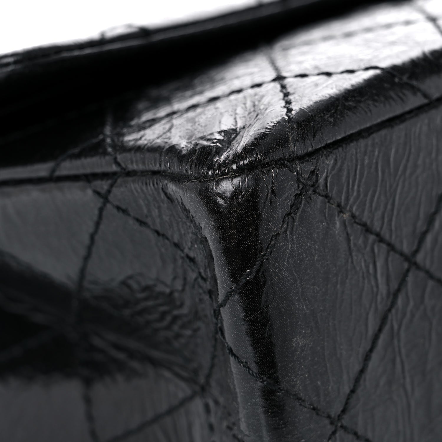 Chanel Glazed Aged Calfskin Quilted 2.55 Reissue 227 Flap Black 8 of 20