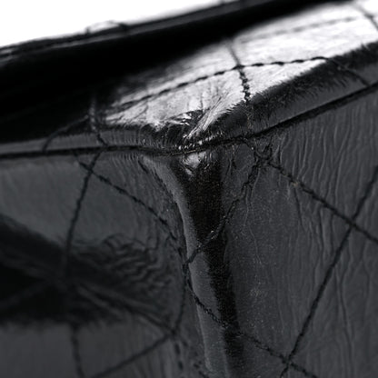 Chanel Glazed Aged Calfskin Quilted 2.55 Reissue 227 Flap Black 8 of 20