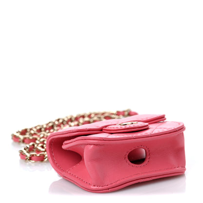 Chanel Lambskin Quilted Airpods Pro Case Coral 7 of 8