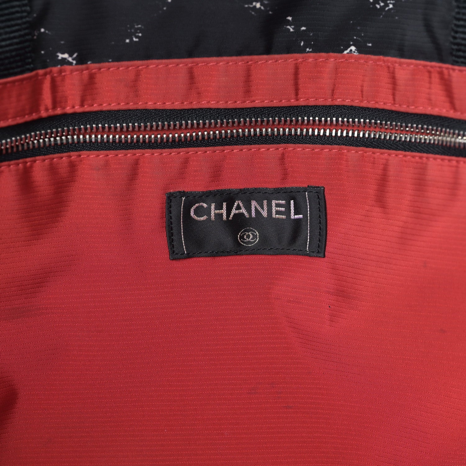 Chanel Nylon Travel Toiletry Tote Black 6 of 9