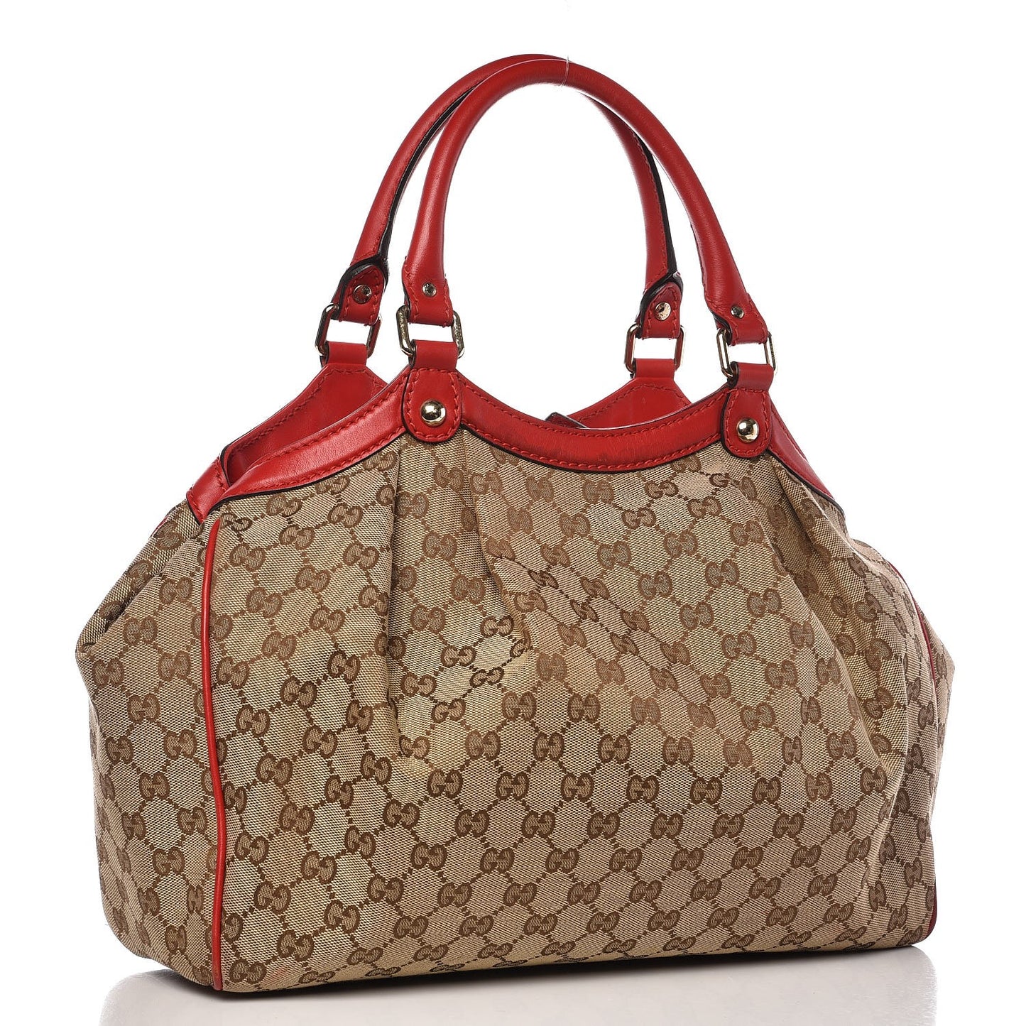 Monogram Medium Sukey Tote Red