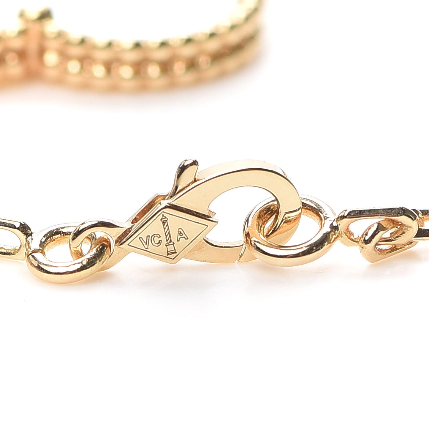 18K Yellow Gold Grey Mother of Pearl Black Onyx 5 Motifs Magic Alhambra Bracelet