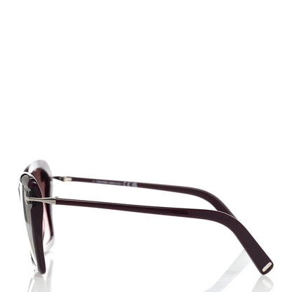 Tom Ford Leah Cat Eye Sunglasses TF849 Purple 3 of 8