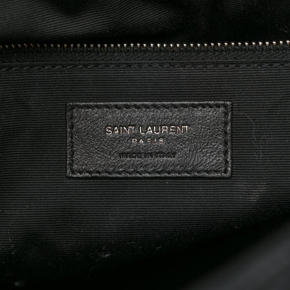 Saint Laurent Suede Monogram Matelasse Medium Niki Chain Satchel Black 6 of 10