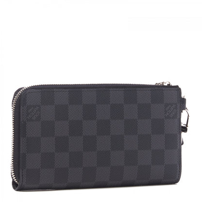 Louis Vuitton Damier Graphite Dragonne Zippy Wallet 2 of 10