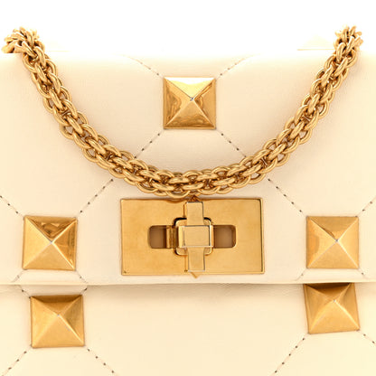 Valentino Garavani Nappa Medium Roman Stud Shoulder Bag Ivory 7 of 12