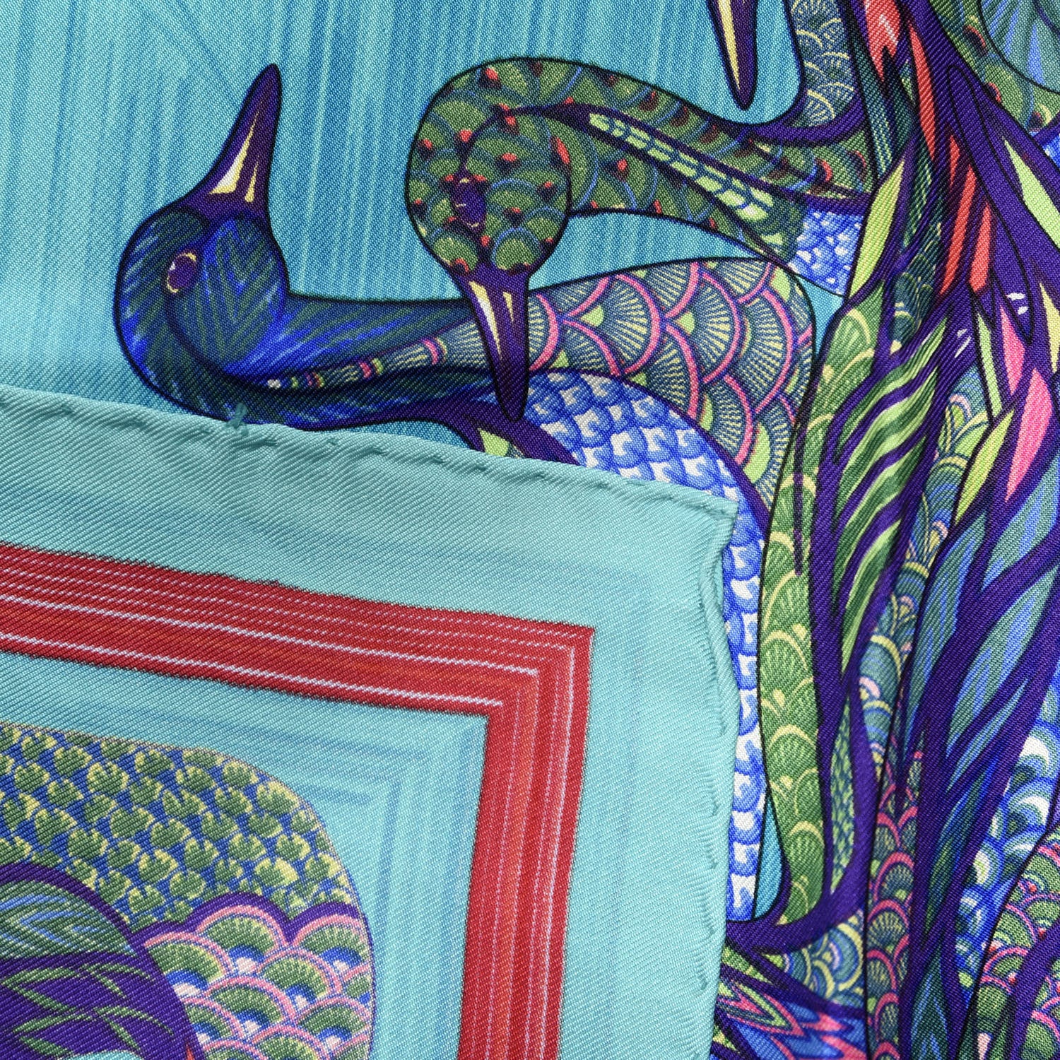 Hermes Silk La Mare aux Canards Scarf 90 7 of 8
