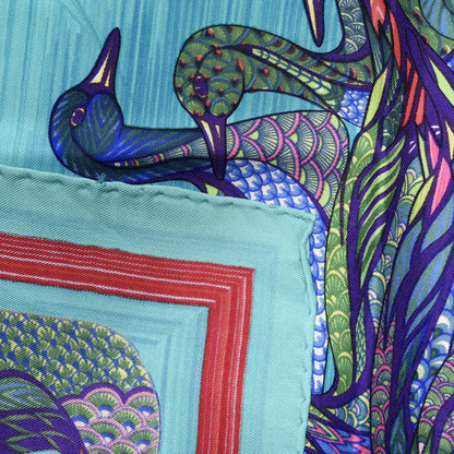 Hermes Silk La Mare aux Canards Scarf 90 7 of 8