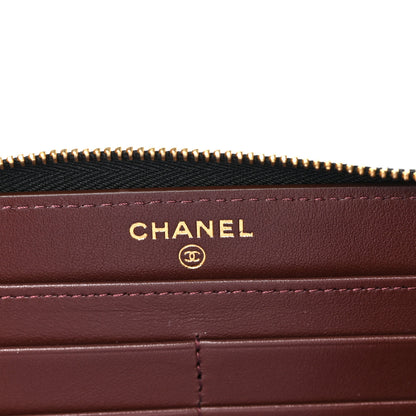 Chanel Caviar Quilted Large Gusset Zip Around Wallet Black 6 of 11