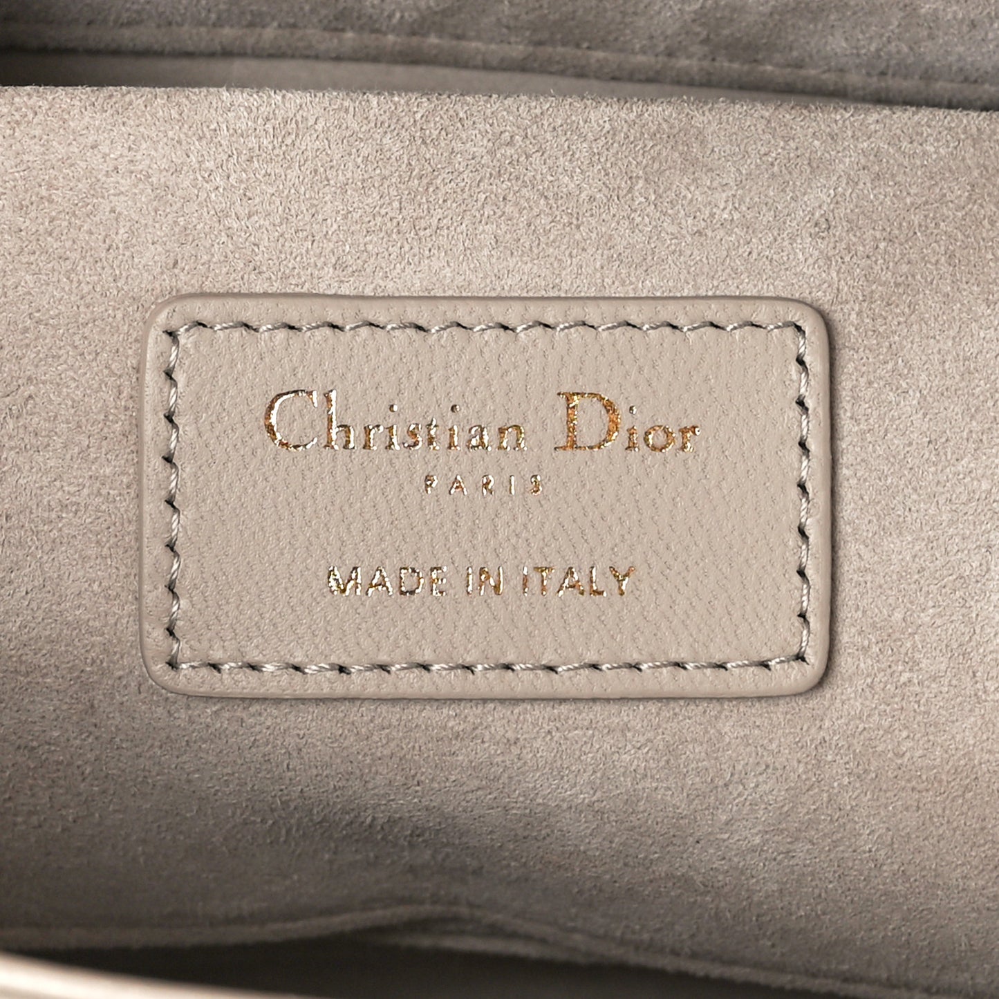 Lambskin Cannage Medium Lady D-Joy Powder Beige