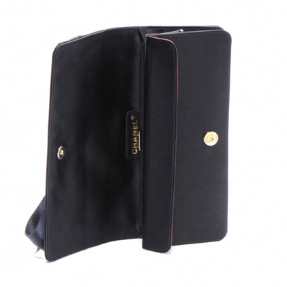 Chanel Satin Bow Clutch Black 5 of 8