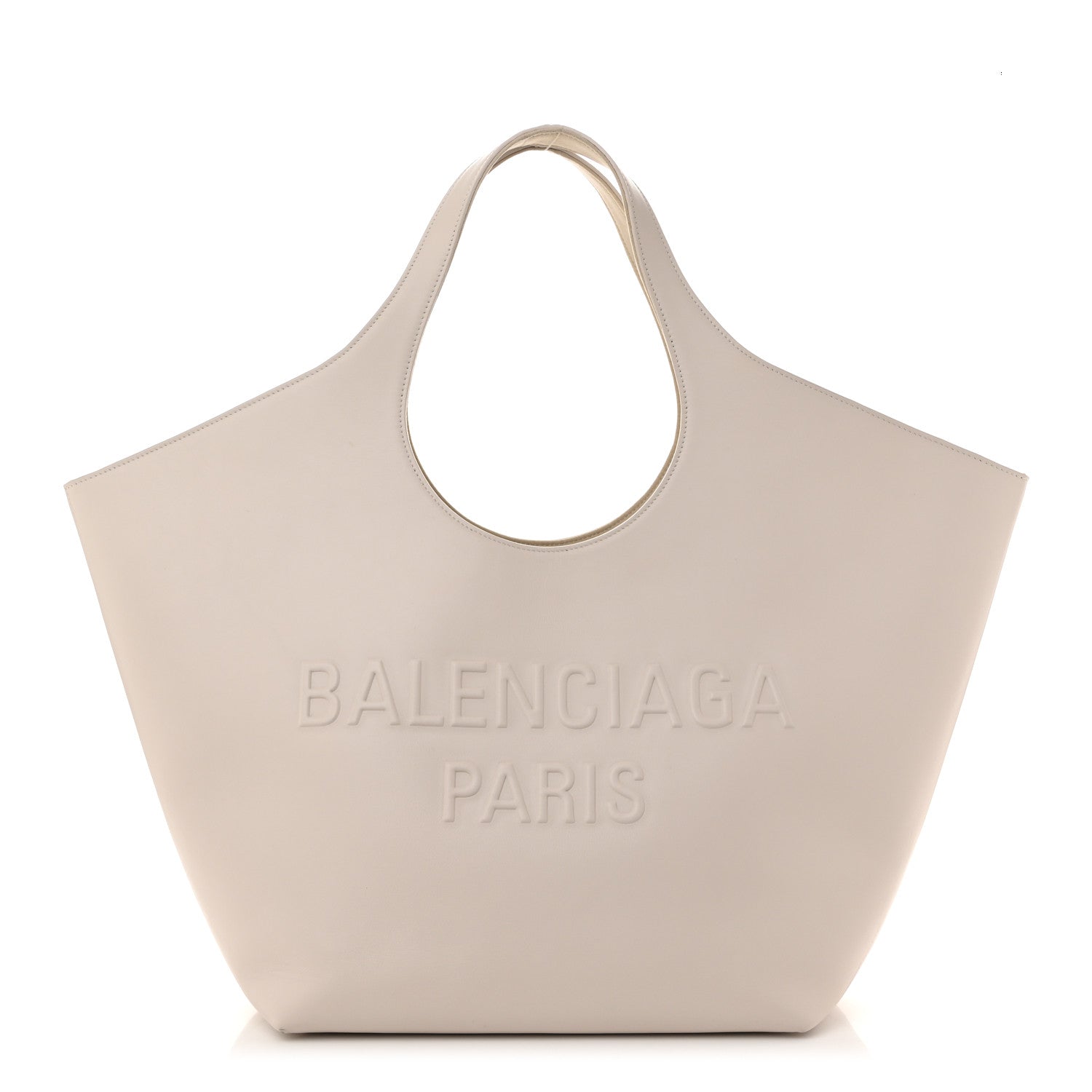 Balenciaga Smooth Calfskin Mary Kate Tote Nacre 1 of 11