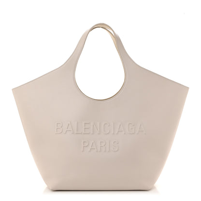 Balenciaga Smooth Calfskin Mary Kate Tote Nacre 1 of 11