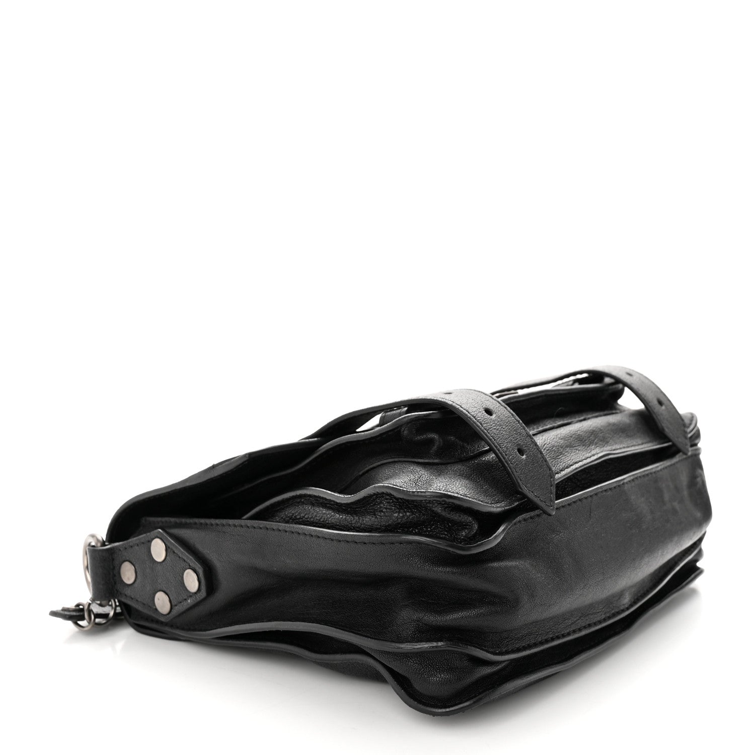 Proenza Schouler Lambskin PS1 Mini Pouch Messenger Black 4 of 10