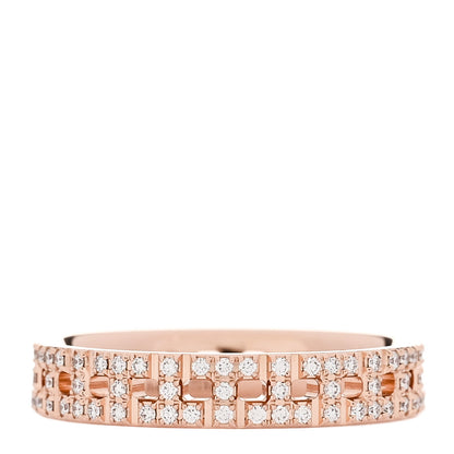 Tiffany 18K Rose Gold Diamond Narrow T True Band Ring 49 5 1 of 5