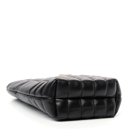 Burberry Lambskin Quilted Micro Lola Bucket Bag Black 4 of 8