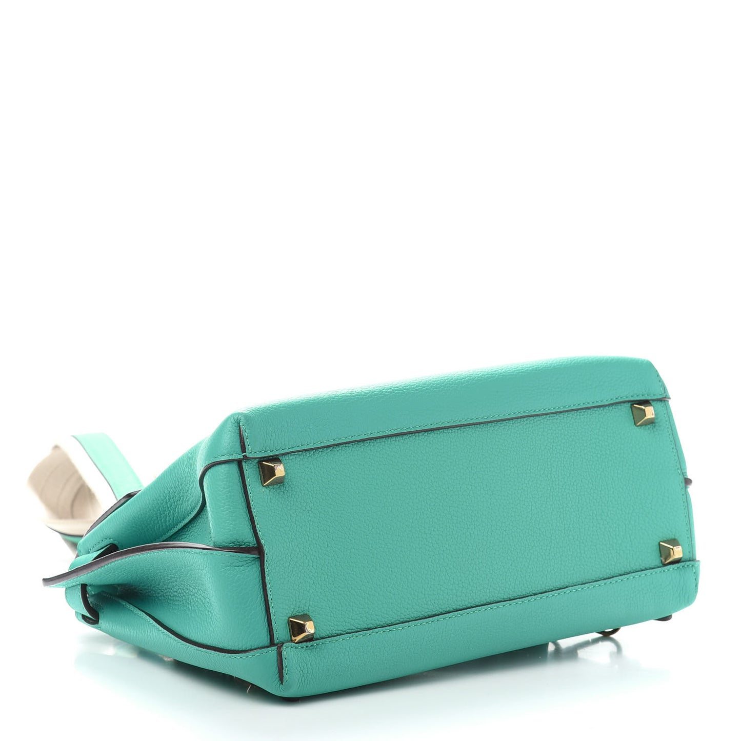 Grained Calfskin Medium Milla Convertible Backpack Oasis Green