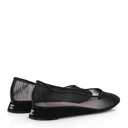 Chanel Mesh CC Ballerina Flats 41 Black 5 of 12