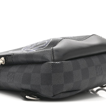 Louis Vuitton Damier Graphite Logo Avenue Sling Backpack 9 of 11