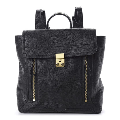 3.1 Phillip Lim 3.1 Textured Calfskin Pashli Backpack Black 1 of 9