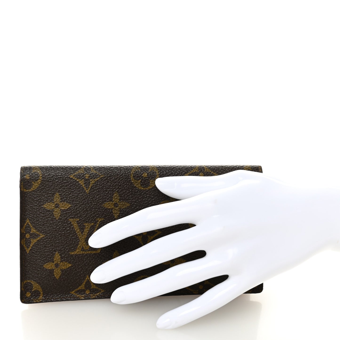 Monogram Simple Checkbook Holder Wallet Cover