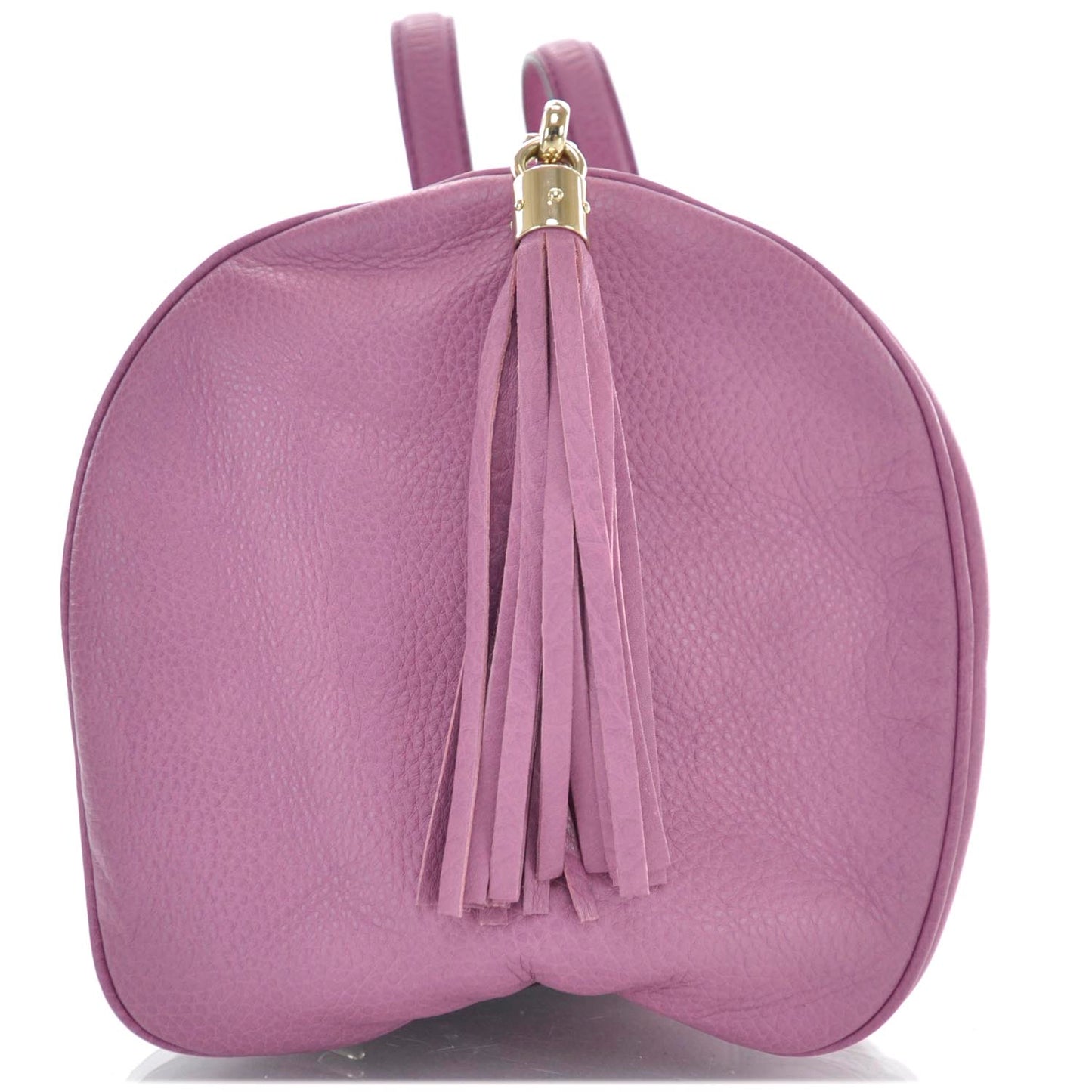 Pebbled Calfskin Medium Soho Boston Fresia Rose