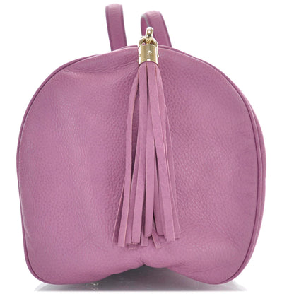 Gucci Pebbled Calfskin Medium Soho Boston Fresia Rose 5 of 10