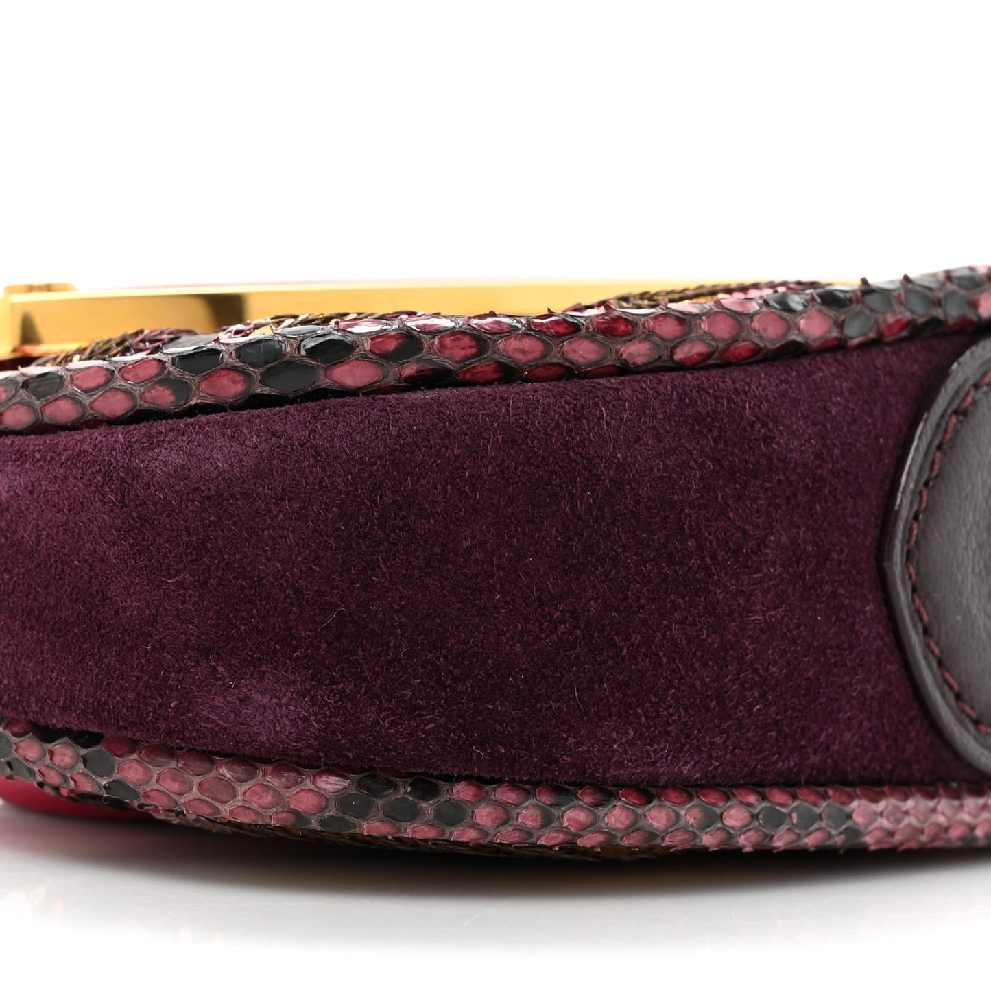 Monogram Sequins Savage Cub Clutch Rose