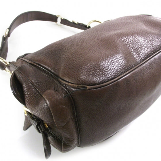 Prada Vitello Daino Messenger Bag Brown 5 of 12