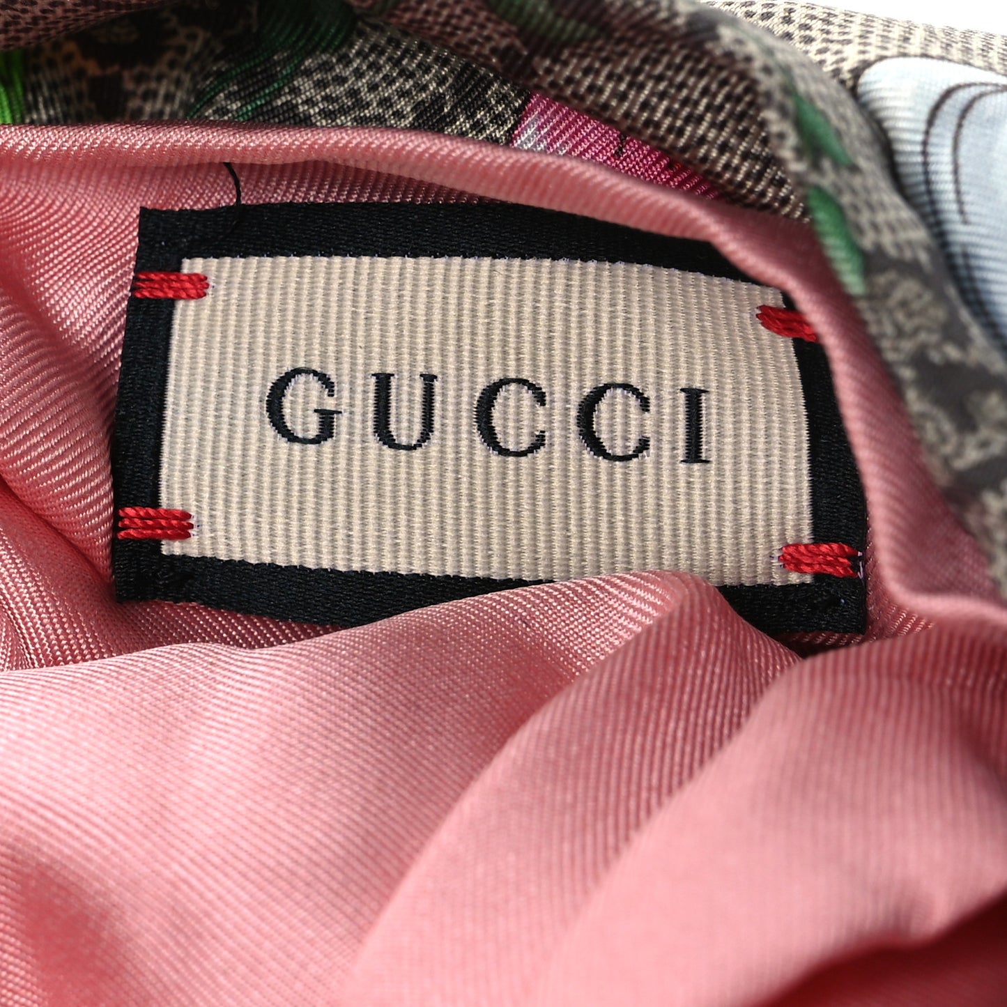 Silk Monogram Flora Print Headband M Pink