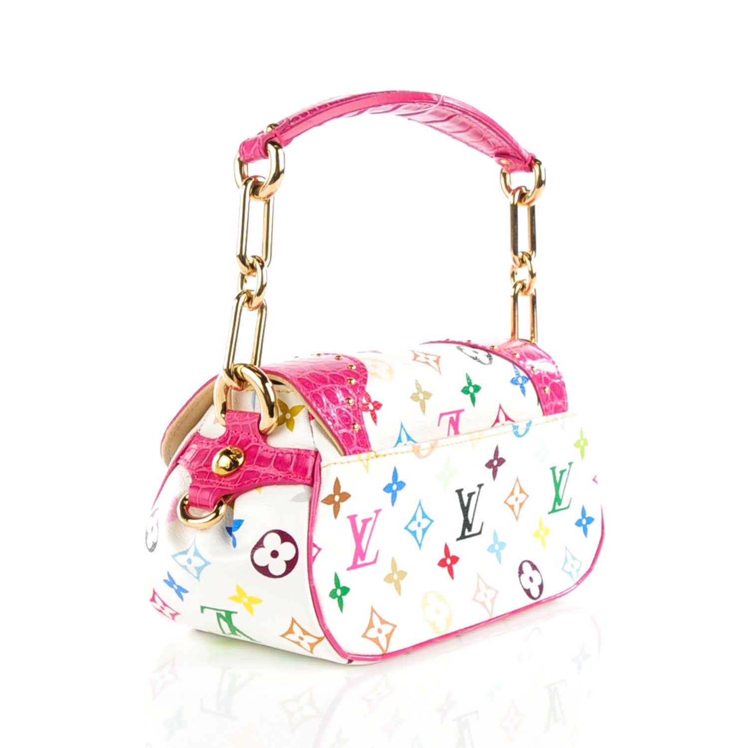 Louis Vuitton Alligator Monogram Multicolor Marilyn White 3 of 7