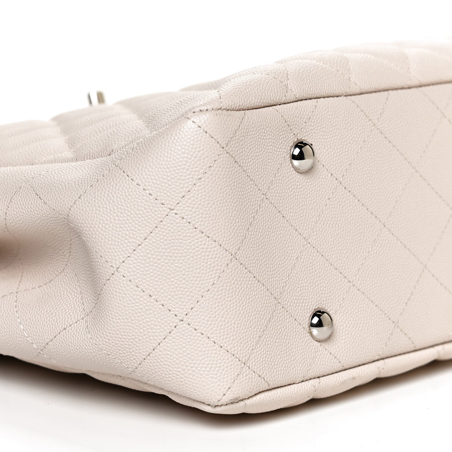 Chanel Caviar Quilted Large Classic Shopping Tote Light Beige 8 of 9