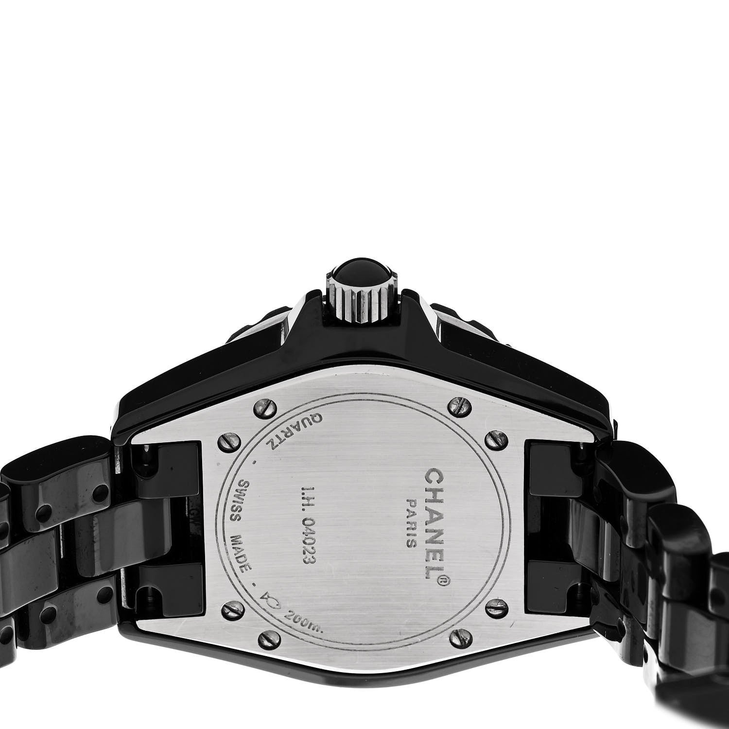 Chanel Stainless Steel Ceramic 33mm J12 Quartz Watch Black 4 of 4