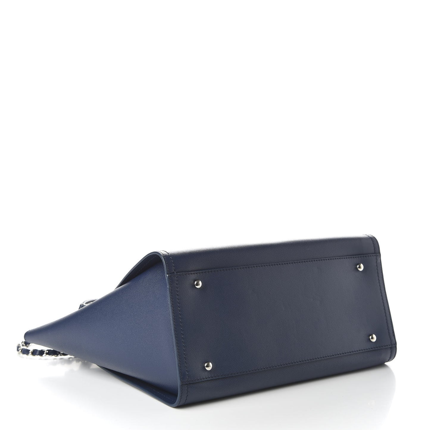 Caviar Small Studded Deauville Tote Navy