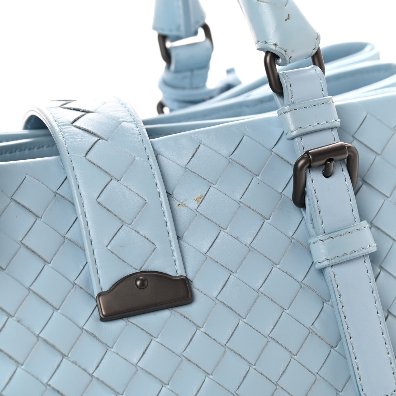 Bottega Veneta Light Calf Intrecciato Small Roma Topazio 10 of 12