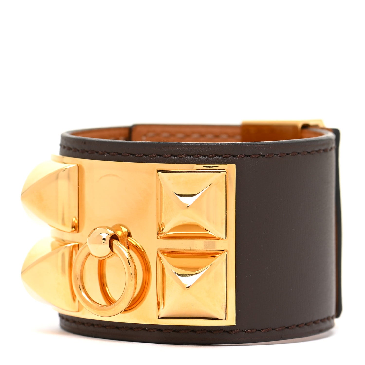 Hermes Box Collier de Chien CDC Bracelet S Chocolate 1 of 8