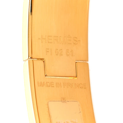 Hermes Enamel Narrow Clic Clac H Bracelet PM White 5 of 5