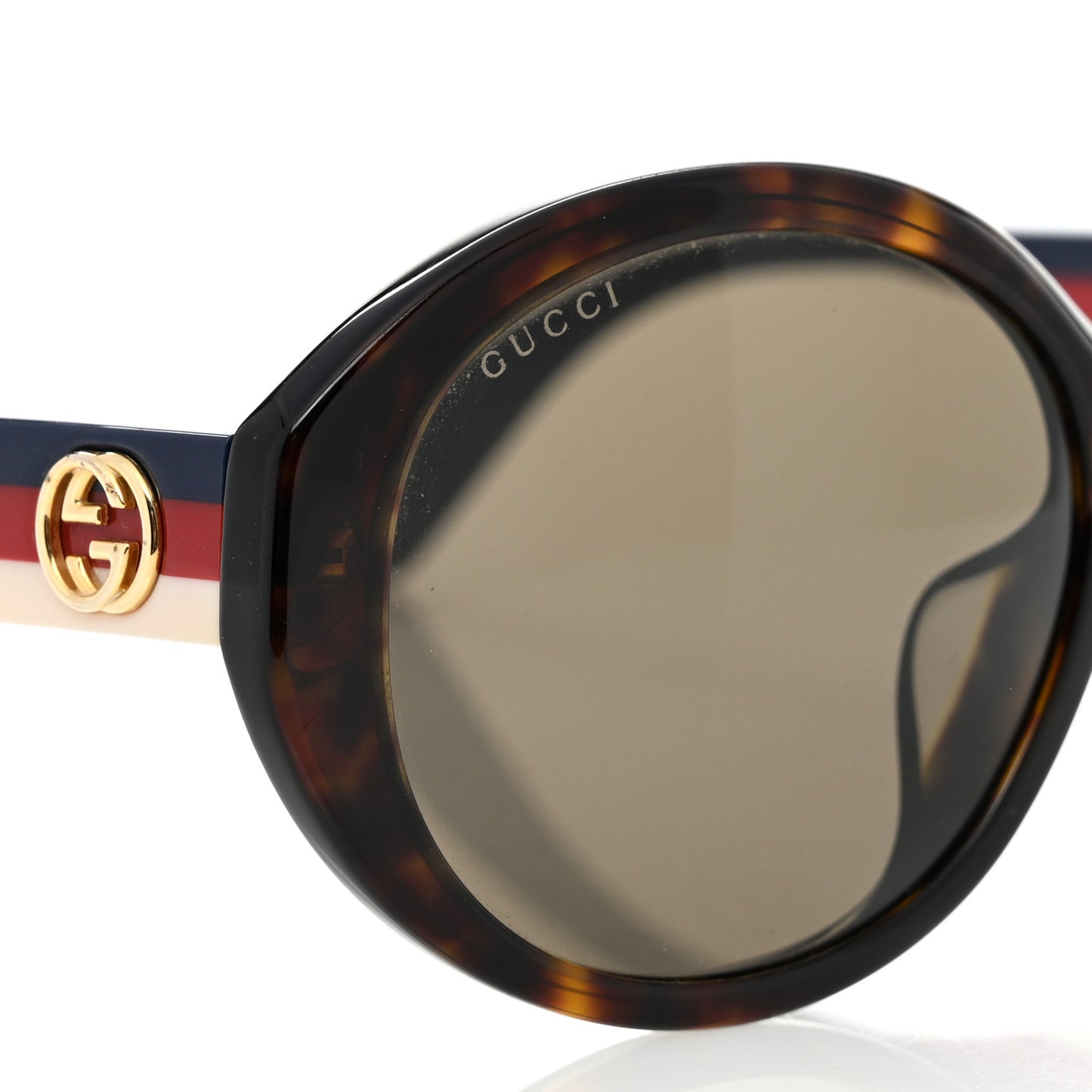 Round Web Sunglasses GG0279SA Havana