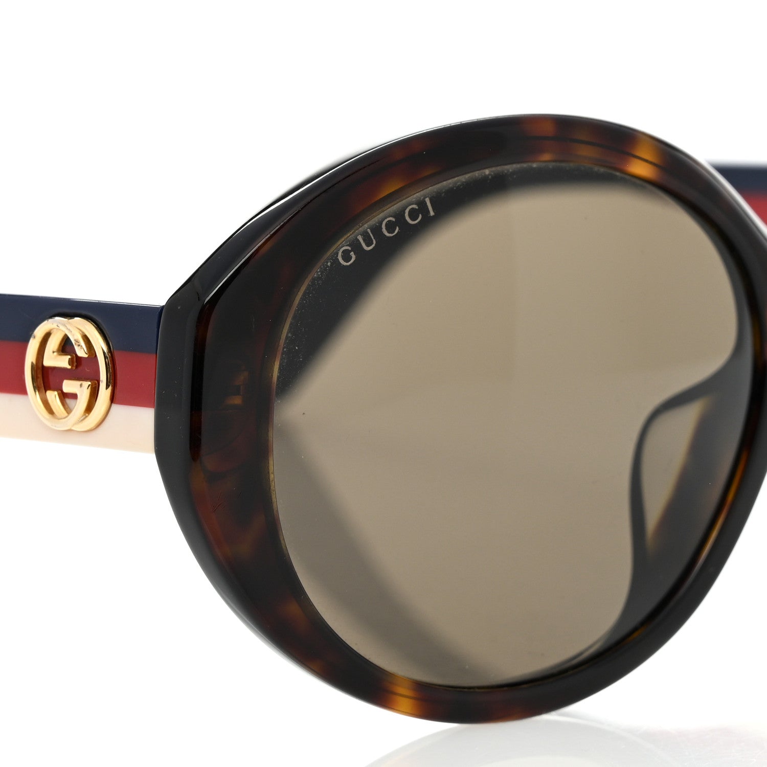 Gucci Round Web Sunglasses GG0279SA Havana 7 of 7