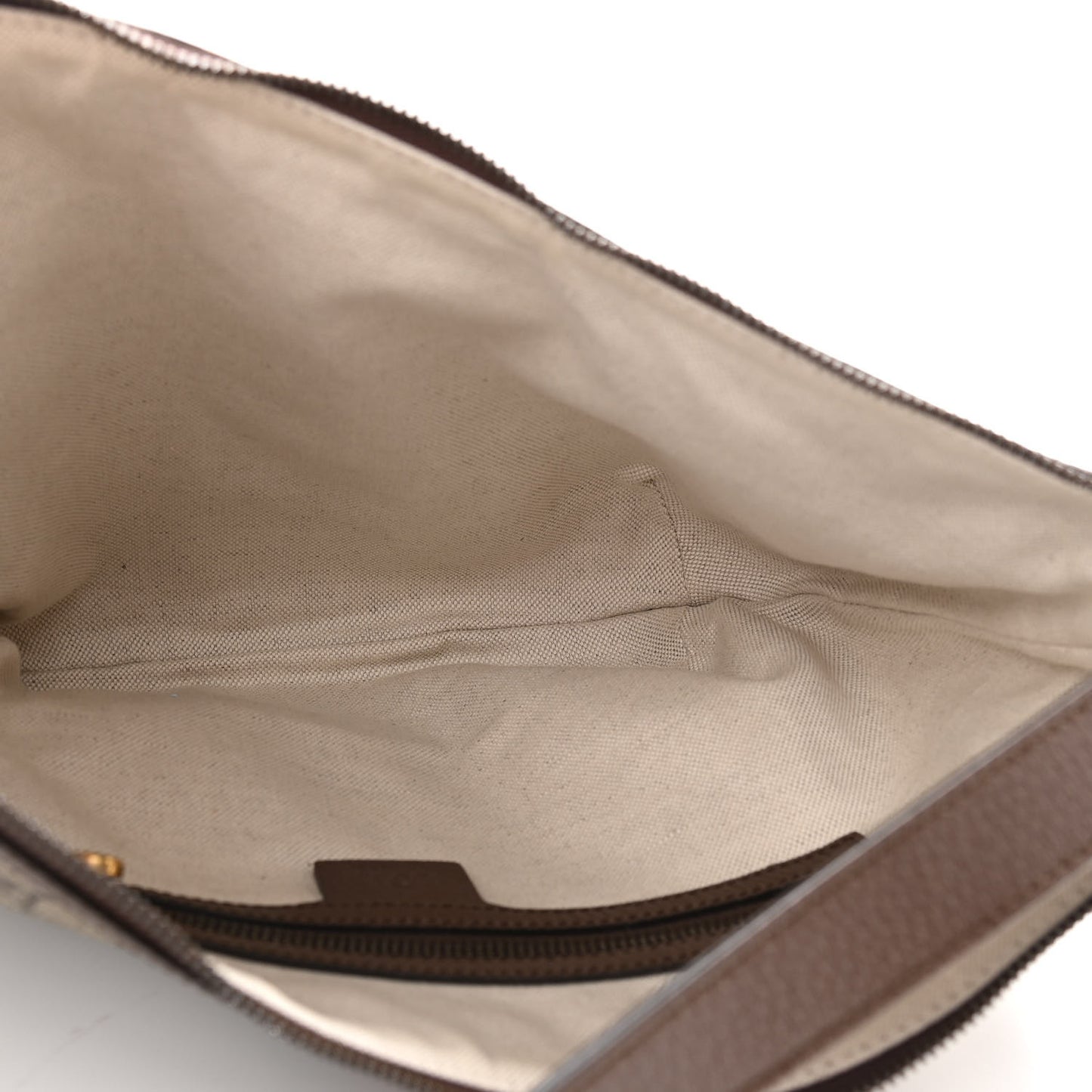 GG Supreme Monogram Web Small Ophidia Half Moon Hobo Brown