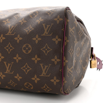 Louis Vuitton Monogram Totem Speedy 30 Magenta 9 of 11