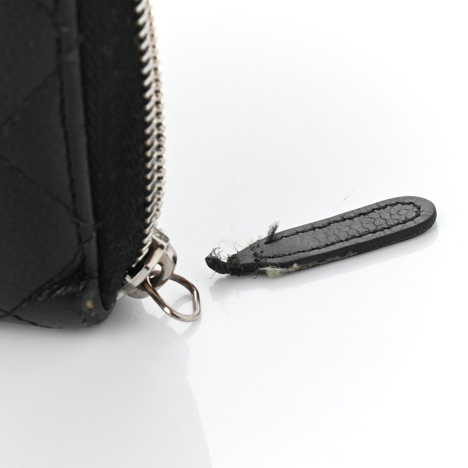Chanel Caviar Quilted Large Gusset Zip Around Wallet Black 9 of 14