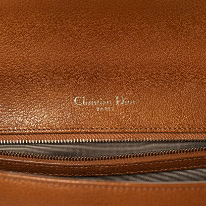 Christian Dior Grained Calfskin Medium Diorama Flap Bag Brown 6 of 9